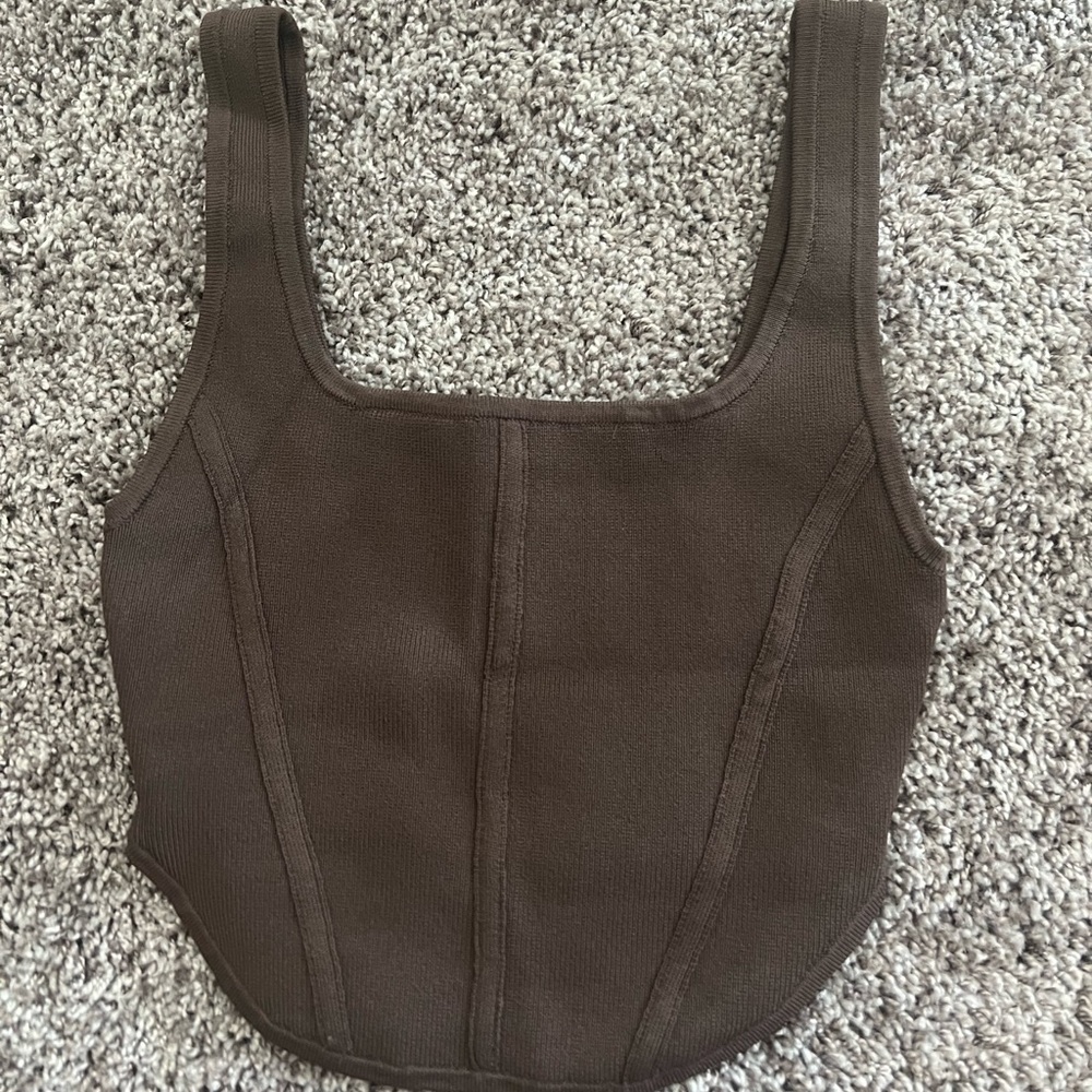 Aritzia Babaton sculpt knit bustier tank